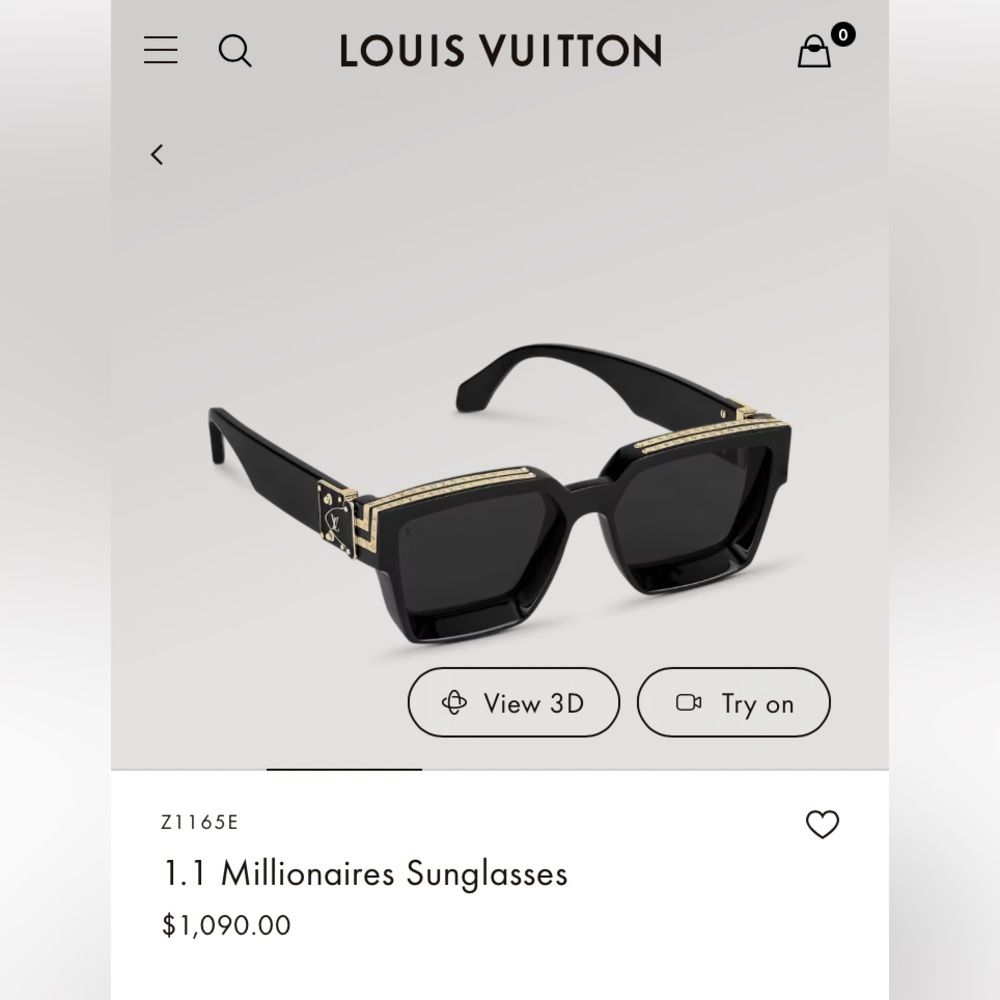 Louis Vuitton, 1.1 Millionaires Sunglasses,